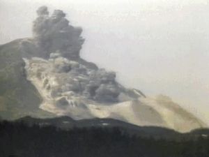 Witness the volcanic eruption of Mount Saint Helens and subsequent flooding wrought by melted glaciers