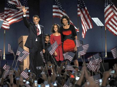 Barack Obama: 2008 election night rally