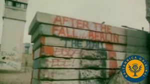 Witness Berliners crossing the Berlin Wall erected by the Soviet communist regime to enter West Germany