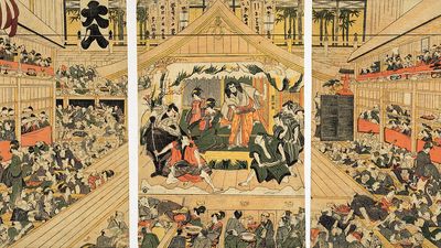 interior of a Kabuki theatre