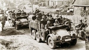Witness the German invasion of Poland (1939) marking the beginning of World War II