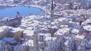 Visit Saint Moritz, the exclusive ski resort for Europe's rich and famous and witness the annual snow polo contest