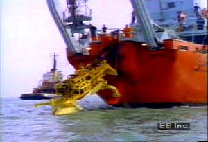 Follow a sea plow burying a fibre optic cable with repeaters for efficient information transmission