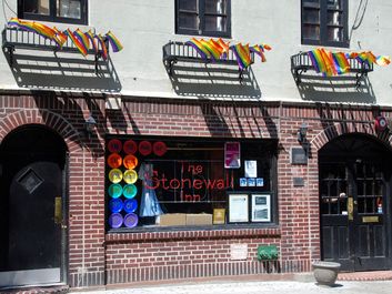 The birthplace of the Gay Rights Movement began at the Stonewall Inn on Christopher Street in NYC in June of 1969 during the famed Stonewall Riots when gays rioted against police raids.