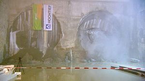 Watch the construction of a subway tunnel to extend the Munich's underground rail system