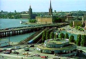 Take in panned views of Swedish capital Stockholm and its vast water system, Salt Bay, and Lake Mälar